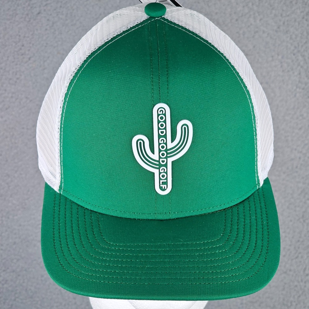 Good Good Golf Drain It Trucker Cap NWT‎ Hat Adjustable Green Mesh Breathable